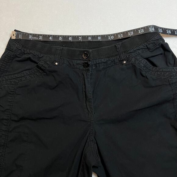 Chico's Mid Rise Embellished Cargo Crop Pants Size Small/6 (Chico's Size 0.5) - Picture 9 of 12